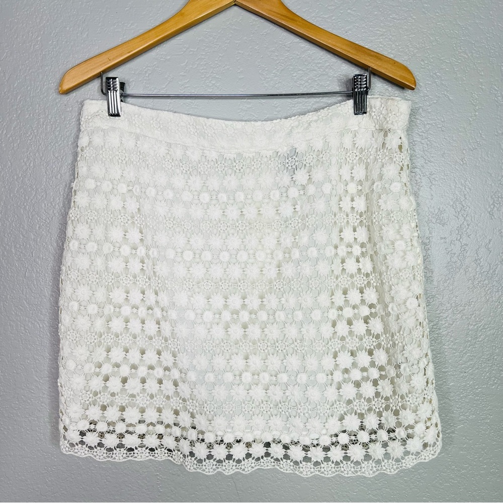 Divided lace mini skirt sz 12